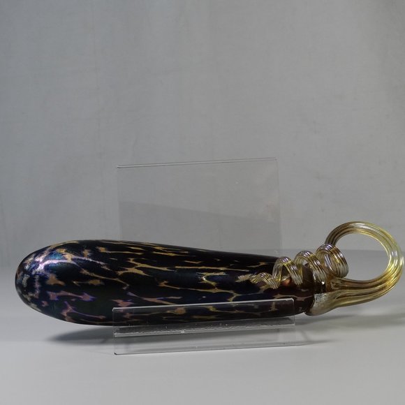 Glass blown handmade eggplant - Small Gourds - Pumpkin Patch Handmade Glass bulb - Picture 3 of 16